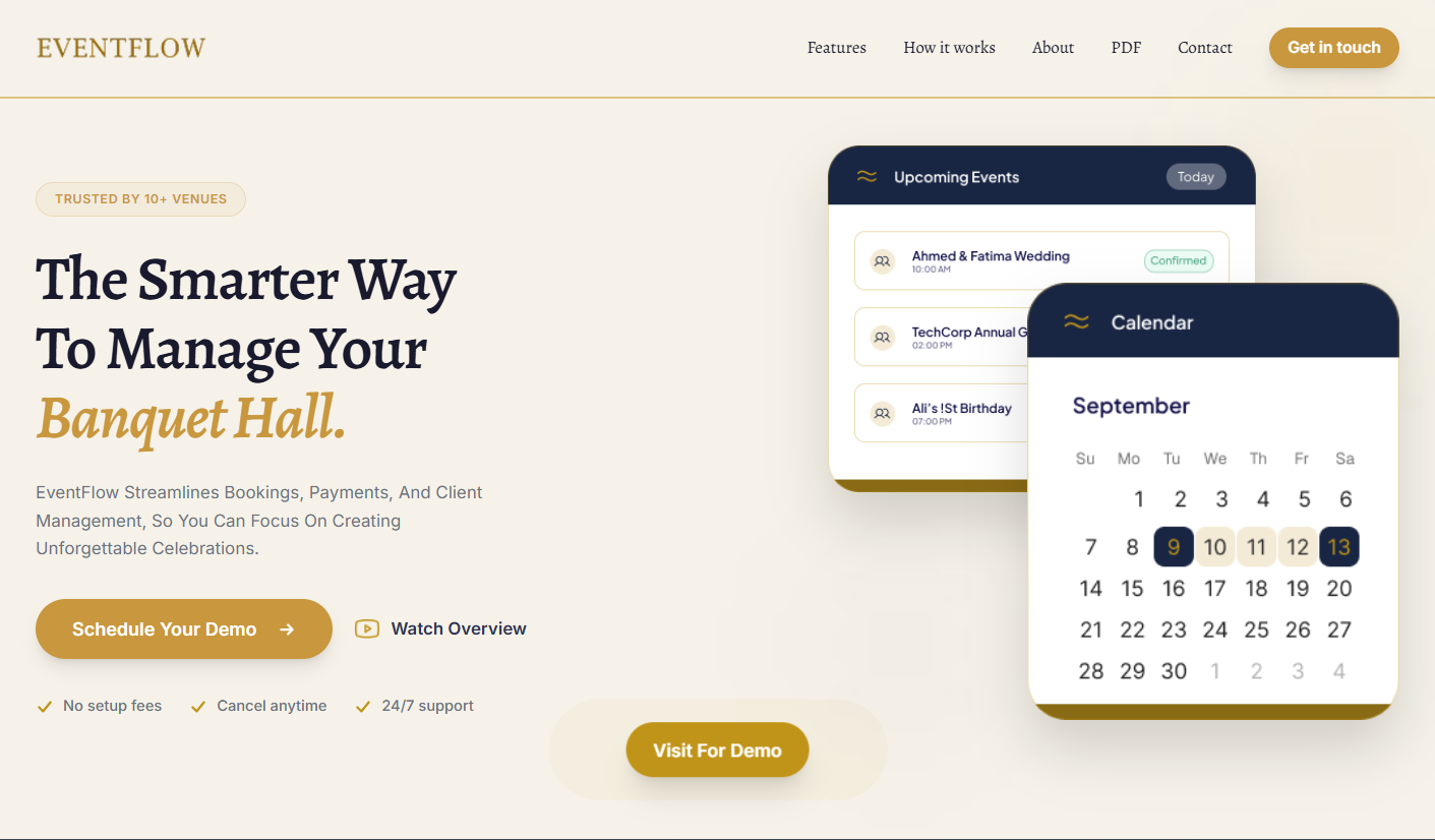 EventFlow: The Complete System for Bookings, Inventory, Finance & Analytics